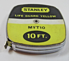 Vintage Stanley Life Guard Yellow 10 Feet MYT10 Pocket Tape Measure #A25 picture