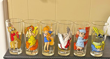 Vintage 1977 Disney The Rescuers Pepsi Collector Glasses Lot of 6 Rufus Medusa picture