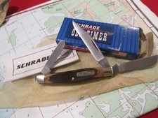 VTG NOS NEW NIB Schrade USA Old Timer 34OT 3 Blade Stockman Knife HDWE STICKER picture