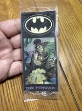 Vintage 1992 Batman Returns The Penguin Ralston Cereal Premium Bookmark 3D Rare picture