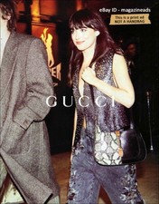 GUCCI Handbags 3-Pg PRINT AD 2023 DAKOTA JOHNSON jackie 1961 bag TARYN SLATTERY picture