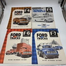 1951 1952 Ford Truck Sales Brochure Lot 4 F4 F6 F7 F5 School Bus Original picture