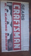 Vintage Sears Craftsman NHRA E.T. Racing Series Track Banner 3x6 Ft picture