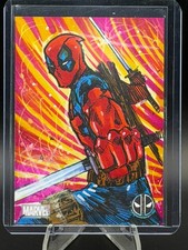 2025 Topps Chrome Deadpool Dexter Wee Original 1/1 Sketch Card Marvel Signed picture