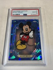 2024 Topps Chrome Sapphire Disney Mickey Mouse PSA 10 #1 picture