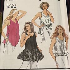 Vintage 90s Simplicity 7331 Set Of Summer Tops Sewing Pattern 12 14 16 18 UNCUT picture