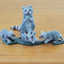 Schleich Raccoon Family Lot 2008 2009 Retired Woodland Figures picture