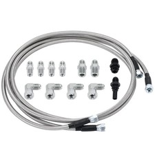 6AN Transmission Fluid Oil Cooler Hose Line Kit GM Chevy 4L80E TH350 TH400 700R4 picture