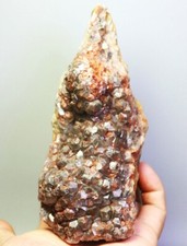 1.84lb Natural Red Calcite Phantom Stone Quartz Crystal Cluster Mineral Specimen picture