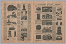 Vintage 1885 Worcester Evening Gazette New England Fair Miniature Newspaper Rare picture
