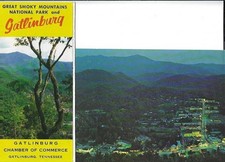 Gatlinburg Tennessee - 1964 brochure, large postcard from 1964 period picture