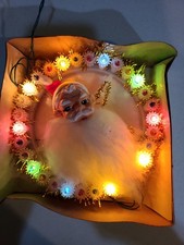 Vintage Woolworths Santa Plaque Wall decor Lighted in original box picture