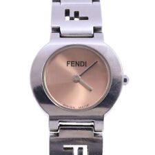 Fendi 3050L Breath Watch Quartz Ladies Pink Dial Genuine Ss Belt picture