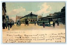 1905 View Of Herald Square Trolley New York City NY, Watermill IL Postcard picture
