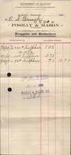 1907 Antique Druggist Bookseller Billhead Receipt Ephemera Albany Oregon Sulphur picture