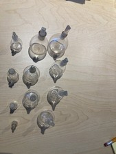 A  Set of 11 Vintage Pycnometers ( specific gravity  bottles)  Range 1cc to 50cc picture
