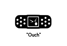 Ouch Band Aid decal picture