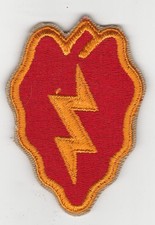 Nice 1960's Vietnam era US Army 25th Infantry Division cut flat edge patch picture