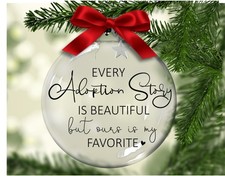 Every Adoption Story Is Beautiful But Ours Is My Favorite-Glass Ornament picture