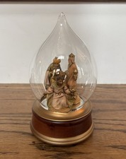 RARE Fontanini Nativity Musical 6” Glass Globe, Item #66782B, WORKS picture