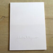Vintage Lot of 9 Salvatore Ferragamo Large Embossed White Note Cards NO Envelope picture