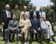 PT2 Inaugural Baseball Hall of Fame Class of 1936 Colorized Photograph 8X10 Size picture
