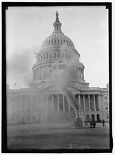 Photo:Washington DC United States Capitol Cleaning Exterior 1913 picture