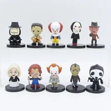 Horror Movie Figure  Freddy Saw Pennywise Chucky Scream 5.5 CM 10 pcs/set picture