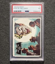 1966 TOPPS BATMAN #9 PSA 7 FACE OF THE JOKER picture