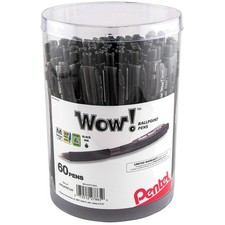 Unique Triangular Barrel Pen, Black Ink, 60 Pack`` picture
