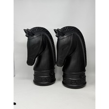 Jonathon Adler X Michaels  Large Horse Head Table Decor Black Pair New picture