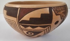 Vintage Hopi Polychrome Pottery signed  Artist - Namingha picture