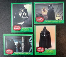 1977 Topps Star Wars Darth Vader 4 Card Lot Green Series #204 237 241 254 picture