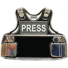 BL17-021 PRESS photographer Camera Man Video Outer Carrier Vest Challenge Coin C picture