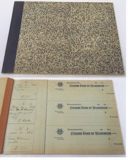 1919 CITIZENS BANK OF WILMINGTON, NC bank checkbook ~ 53 checks picture