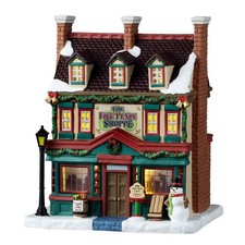 Lemax Caddington Village The Five Pence Shoppe w Charming Garlands 55344 picture
