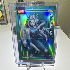 2026 Tops Chrome Marvel #196 White Fox teal numbered serial 029/99 picture