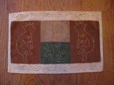 Vintage Southwestern Native American Culture Woven Saddle Blanket, Rug 18