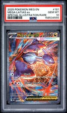 Mega Latias ex 181/132 Special Illustration Rare Pokémon Mega Evolution PSA 10 picture