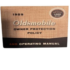 1959 Oldsmobile Owner Protection Policy And Operating Manual Vintage Car Guide picture