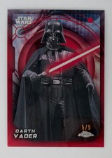 2026 Topps Chrome Star Wars #176 Darth Vader True Red 5/5 picture