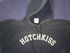 Classic Hotchkiss School Champion Reverse Weave Cotton Hooded Sweatshirt VGC picture