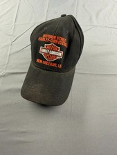 Harley Davidson Bourbon Street New Orleans LA Black Adjustable Dealer Hat Cap picture