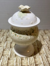 DEMDACO Woodsong Designs Enlightenments Lidded Floral Candle 2003 picture