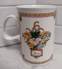 Rare VTG Gucci Fine Bone China Christmas Holiday Mug 1970s/80s Made In England picture