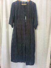 NEW AKRIS  SEMI SHEER BLACK MIDNIGHT BLUE DRESS INCLUDING SLIP SIZE 10 $2990 picture