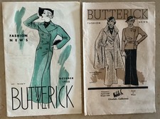 2 Vintage Butterick Fashion News 1933 1935 Webb’s Glendale CA Department Store picture