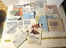 National Geographic Maps Africa Holy Land Amazonia China and more Lot of 16 picture