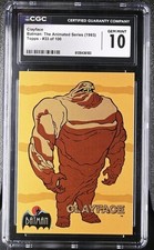 1993 TOPPS BATMAN THE ANIMATED SERIES CLAYFACE #33 CGC 10 BATMAN picture