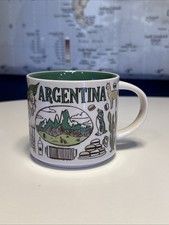 Starbucks Argentina Been There Series 14 oz Coffee Mug Green Interior picture